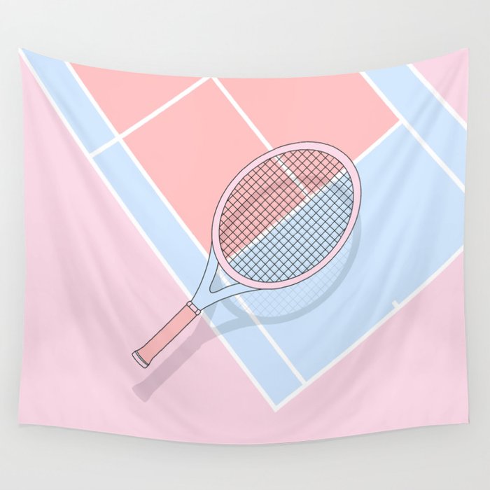 Hold my tennis racket Wall Tapestry