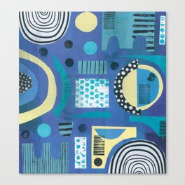 Mixed Media Collage Canvas Print