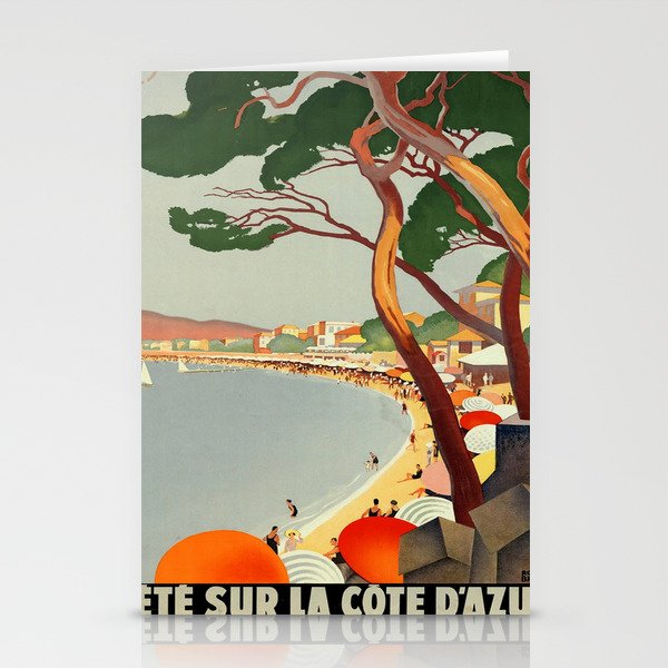 Vintage poster - Cote D'Azur, France Stationery Cards