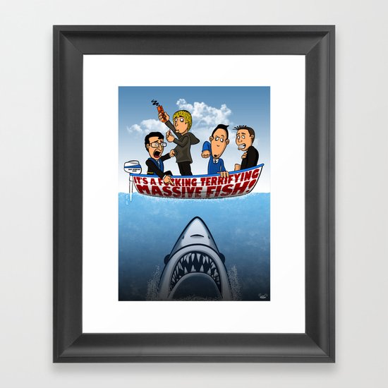 Fish Punch Framed Art Print
