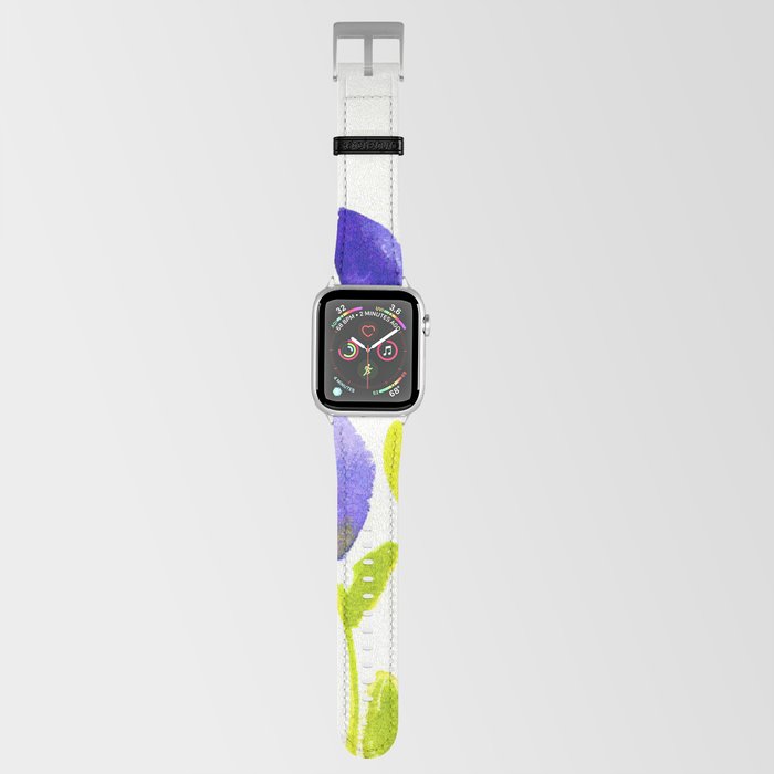 Purple Floral Apple Watch Band