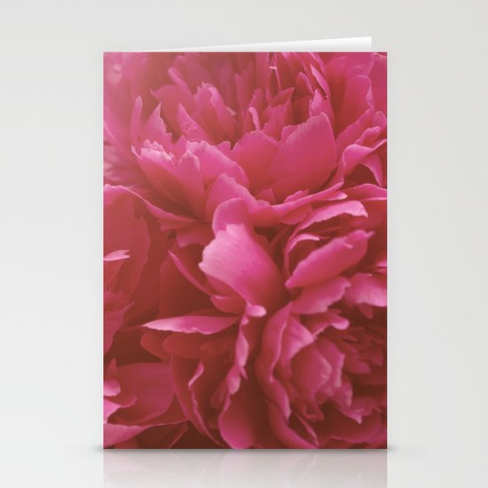 Pretty Pink Peonies Stationery Cards