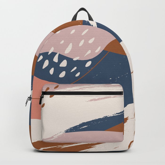 Abstract modern shapes 0-01 Backpack