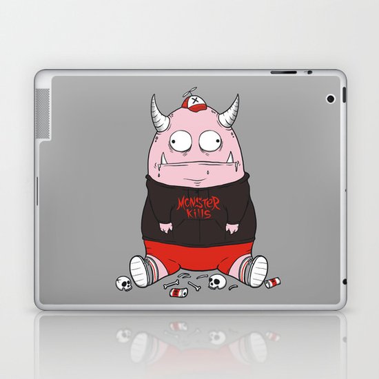 Pink Monster Kills Laptop & iPad Skin