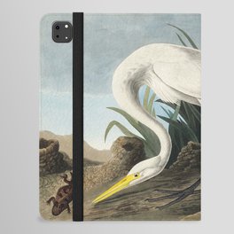 White Heron from Birds of America (1827) by John James Audubon  iPad Folio Case