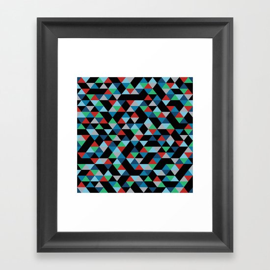 Triangles 4B Framed Art Print