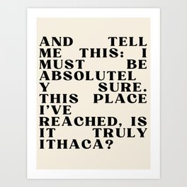 Ithaca Art Print