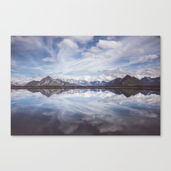 Mountain Lake Reflection Canvas Print