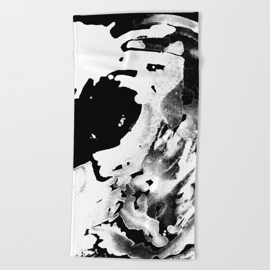 Keep Our Oceans Icy and Black and White Beach Towel