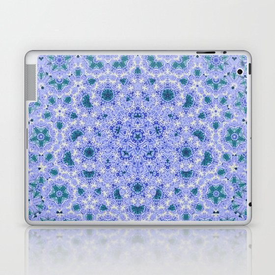 Pastel blue garden Chrysanthemum Laptop & iPad Skin