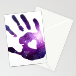 Galaxy Hand Stationery Cards