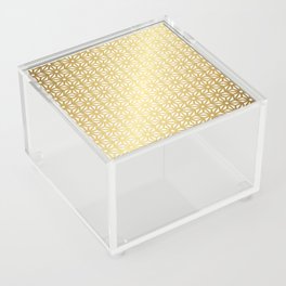 Asanoha Pattern – Gold Acrylic Box