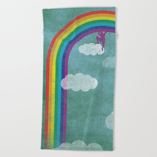 al settimo cielo Beach Towel