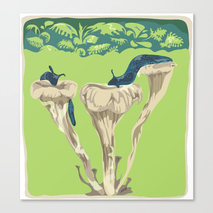 'Carpathian Blue Slugs' Canvas Print