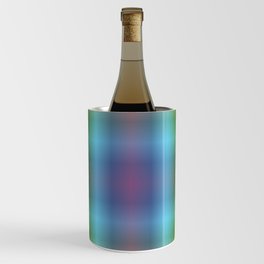 Rainbow Plaid Wine Chiller