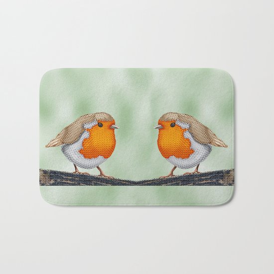 Knitted Robin Bath Mat