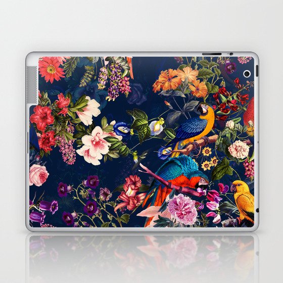 FLORAL AND BIRDS XII Laptop & iPad Skin