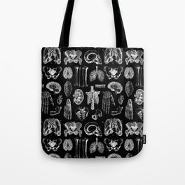 Human Anatomy Black & White Tote Bag