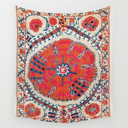 Large Medallion Suzani Bokhara Uzbekistan Embroidery Print Wall Tapestry