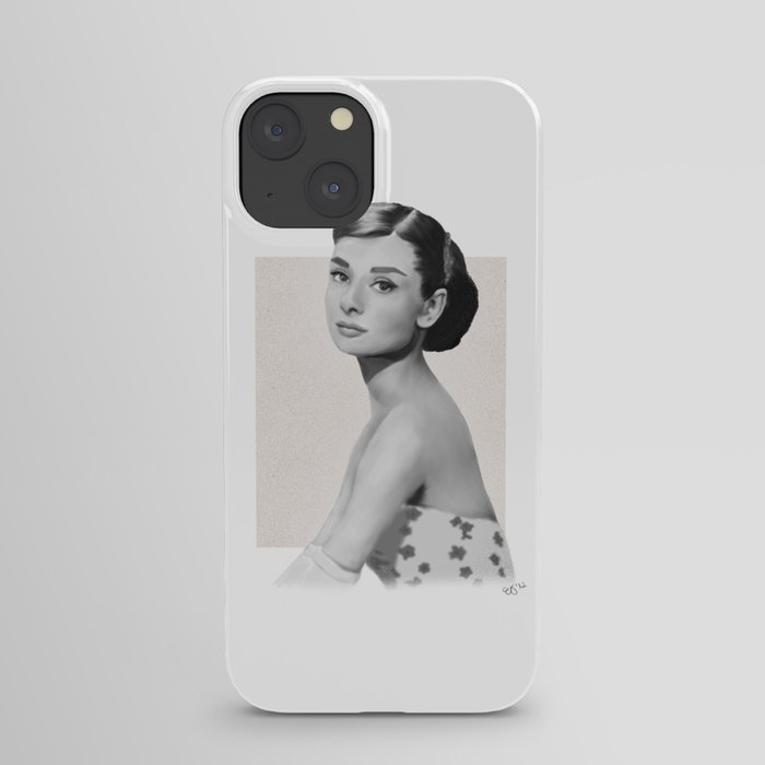 Portrait - Audrey Hepburn iPhone Case