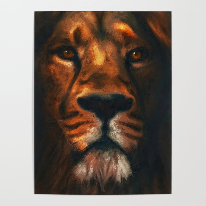 Lion Portrait Poster