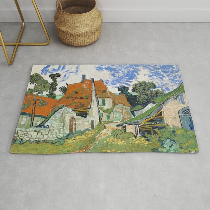 Street in Auvers-sur-Oise Rug