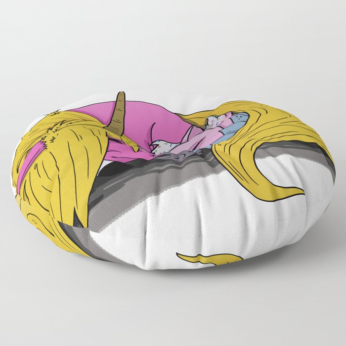 Cupcat Snuggles Floor Pillow