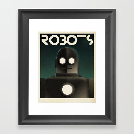 Cassandre Spirit - Robots Framed Art Print