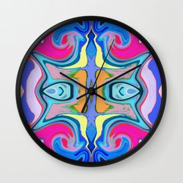 96 - Colour abstract pattern Wall Clock