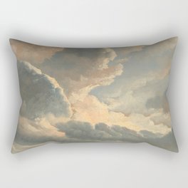 Study of Clouds with a Sunset near Rome, 1876 by Simon Alexandre Clement Denis Rectangular Pillow