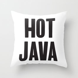 The computer screen is hot java! Throw Pillow