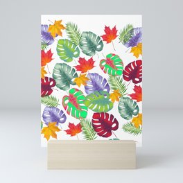 Multicolored Leaves Art Print Mini Art Print