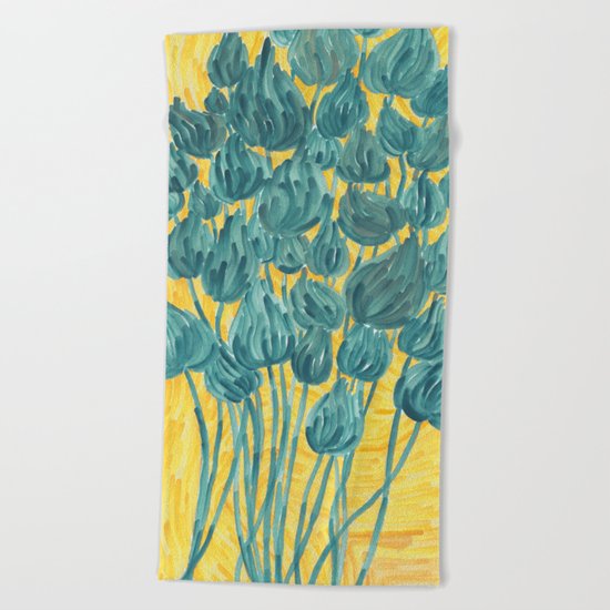 Wild Flowers Beach Towel