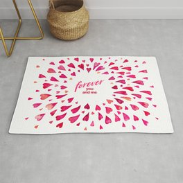 Forever You & Me Area & Throw Rug