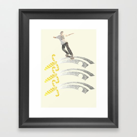 essex skateboarding Framed Art Print