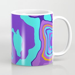 moderate violet and medium turquoise colored marble Coffee Mug