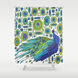 Peacock Feathers Shower Curtain