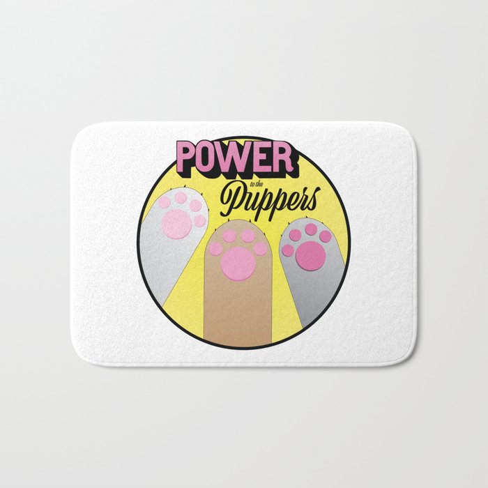 Power to the Puppers Bath Mat