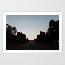 Arc de Triomphe, Paris France | Parisian Wanderlust Travel Print, Sunset, Fine Art Photography Art Print
