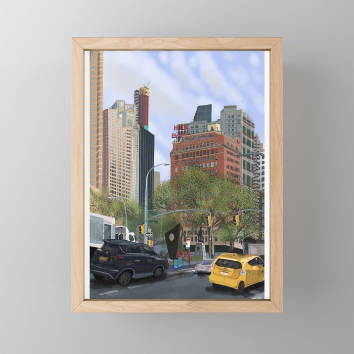 Lincoln Square Framed Mini Art Print