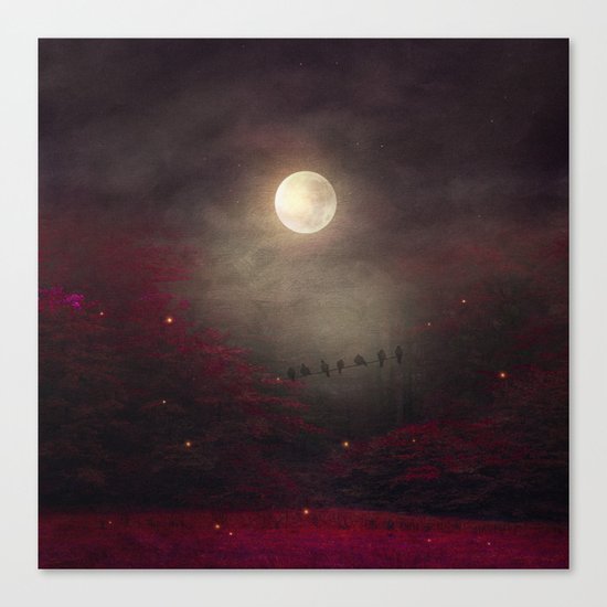 Red Sounds like Poem Canvas Print