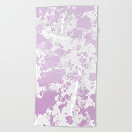 Painted abstract minimal ombre painting charlotte winter canvas art Beach Towel