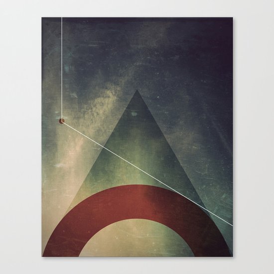 triangle half circle Canvas Print