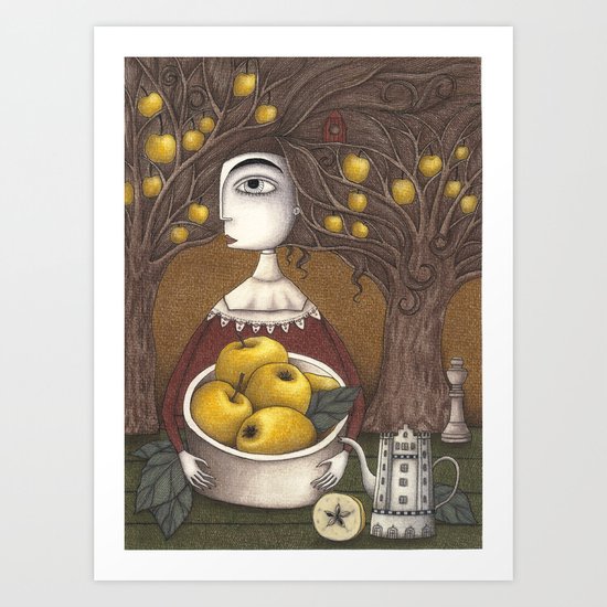 Portrait of an Apple Orchard Art Print