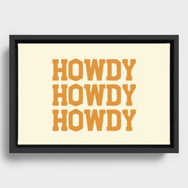 Howdy Howdy Howdy | Cowboy Framed Canvas