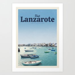 Visit Lanzarote Art Print