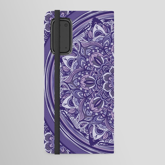Great Purple Mandala Android Wallet Case