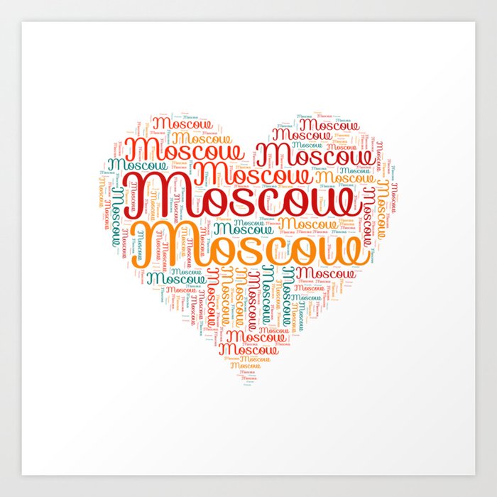 Moscow honeymoon Art Print