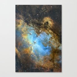 eagle nebula-pillars of creation Canvas Print