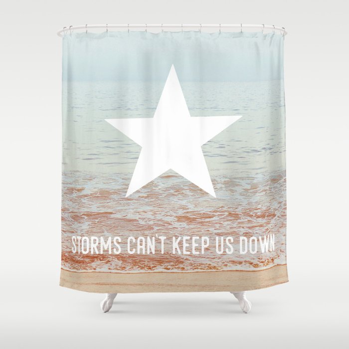 Lone Star Storm Shower Curtain